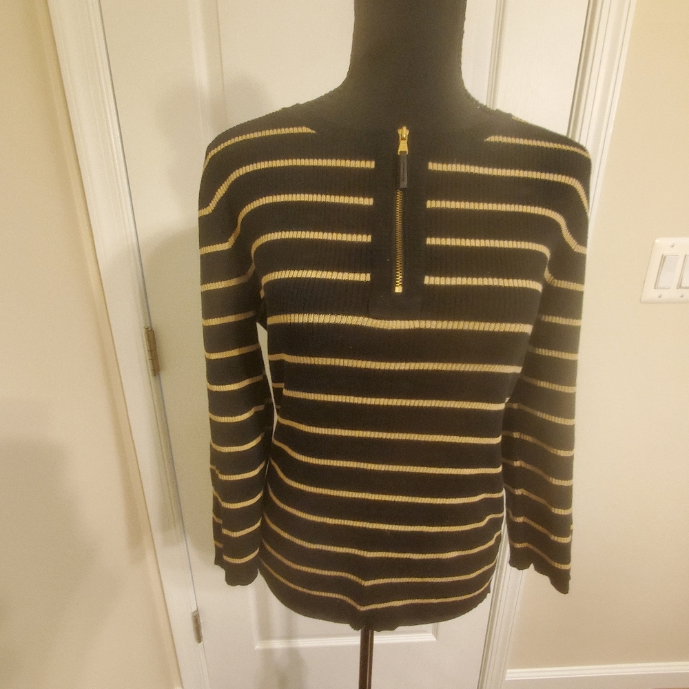 Ralph Lauren medium sweater, black and gold